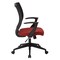 Office Star Products EM Series Screen Back Task Chair with "T" Arms, Fine Tune Ruby EM51022N-K114 - alternate 2