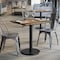 Flash Furniture Commercial 30x24 Natural HPL Tabletop with Black Table Height RD Base ST-REC2430-NAT-TR18-GG - alternate 2