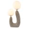 Jonathan Y Oona 18" 2-Light Mid-Century Scandinavian Resin/Iron/Frosted Glass Cactus LED Table Lamp, Gray Wood F JYL4064A - alternate 1