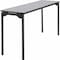 Iceberg Maxx Legroom Folding Table, Grey Top, Charcoal Frame, 18 in W x 60 in L x 29.5 in H 65877 - alternate 1