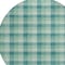Homeroots 8' Blue And Green Round Plaid Washable Indoor Outdoor Area Rug 601436 - alternate 2