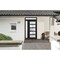 Vdomdoors Front Exterior Prehung FiberGlass Door Frosted Glass / Manux 8002 Matte Black / Sidelight and Trans MANUX8002EXD-BLK-W30+14 x H80+14-LH - alternate 2
