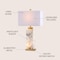 Jonathan Y Elizabeth 27.5" Contemporary Coastal Rectangular Alabaster LED Table Lamp w/Nightlight Base, White/Go JYL6201A - alternate 5