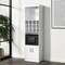 Homeroots 71" White Wood Bar Cabinet With Two Doors 558541 - alternate 4