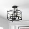 Jonathan Y Hampdon 15" Iron/Glass Modern Drum LED Flush Mount, Oil Rubbed Bronze JYL6700A - alternate 3