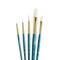 Princeton RealValue Brush Set, White Taklon Bristles, Short Handle Mixed Media Paintbrush, 5-Piece Set, 3PK PR9174 - alternate 2
