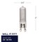 Bulbrite Mini Halogen T4 Bi-Pin Base G9 Light Bulb, 40 Watt, Frost 120V, 5PK 860835 - alternate 4