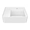 Whitehaus Collection 22 in Rectangular Wall Mount Basin with Single Faucet Drilling and Rear Center Drain Location B-RA55-1H - alternate 2