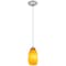 Access Lighting Champagne, LED Pendant, Brushed Steel Finish, Maya Glass 28012-3C-BS/MYA - alternate 3