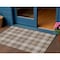 Homeroots 3' X 5' Brown Beige And Gold Plaid Washable Indoor Outdoor Area Rug 597093 - alternate 1