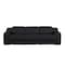 Homeroots 103" Black Italian Leather Reclining USB Sofa 632884 - alternate 4