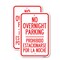 Signmission No Overnight Parking - Prohibido Estacionarse Por La No, 12'' X 18'', Heavy Gauge Aluminum, 2PK A-1218-2PACK-23830 - alternate 1