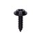 Auveco Phillips Flat Washer Head Tapping Screw #6 x 1/2in Black, 100PK 12950 - alternate 1