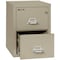 Fireking 2 Drawer, 1 Hr Fire & impact rated, 25" depth Legal Pewter 2-2125-CPE - alternate 2