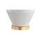 Jonathan Y Abbas 29" Geometric Ceramic/Metal LED Table Lamp, White/Gold Leaf JYL4013A - alternate 2