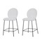 Homeroots Set of Two 26" Cream and Black Corduroy and Metal Counter Height Bar Chairs, 2PK 716228 - alternate 3