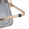 Leisuremod Lawrence Acrylic Folding Chair with Gold Metal Frame, Transparent Black, 4PK LFG19TBL4 - alternate 5