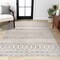 Jonathan Y Ifrane Berber Geometric Stripe Gray/Cream 4 ft. x 6 ft. Area Rug MOH301B-4 - alternate 1