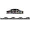 Ashley Productions Magnetic Scallop Border, White Chalk Loops with Color Chalk Dots on Black, 12 Feet Per Pack, 6PK 11430 - alternate 2