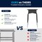 Flash Furniture 31.25 H, 24 W X Laminate, Steel, Gray FD-DESK-GY-GG - alternate 4
