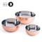 Kings County Tools Copper Mixing Bowls 3 Piece Bowl Set for Cooking, Baking, Serving, and Prepping GW86A09-05 - alternate 1