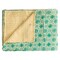 Homeroots 50" X 70" Green and Ivory Kantha Cotton Geometric Throw Blanket with Embroidery 328231 - alternate 1