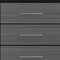 Homeroots 31" Black And Gray Wood Four Drawer Dresser 643686 - alternate 5