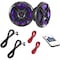 Pyle Pyle 6.5 in Dual Waterproof Marine Speakers, 250W Outdoor Car/Boat Stereo, Waterproof, LED Mount Grill PLMRX68LEB - alternate 1