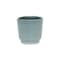 Homeroots Green Ceramic 23 Ounce Striped Round Distressed Pot Planter 487406 - alternate 2