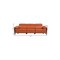 Homeroots 103" Camel Top Grain Leather Reclining Metal USB Sofa 720338 - alternate 3