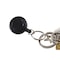 Sicurix Standard Round ID Badge Reel with Belt Clip & Key Ring, Black, 6PK 68874 - alternate 3