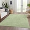 Homeroots 5' X 8' Artichoke Green Mint Green And Ivory Floral Washable Indoor Outdoor Area Rug 582315 - alternate 3