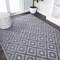Jonathan Y Portmany Neutral Diamond Trellis Dark Gray 4 ft. x 6 ft. Indoor/Outdoor Area Rug IBZ104A-4 - alternate 2