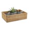 Homeroots 15" Brown And Gray Solid Wood And Metal Box 488024 - alternate 3