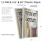 Signmission Frozen Hot Chocolate, Plastic Signs Only 24 Inch x 36 Inch, Corrugated Plastic, 2PK CSB-2436-2PACK-Frozen Hot Chocolate - alternate 2