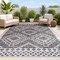Jonathan Y Marokko Diamond Tribal Medallion Black/Ivory 3 ft. x 5 ft. Indoor/Outdoor Area Rug SMB127F-3 - alternate 1