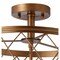 Jonathan Y Eleanor 15" 3-Light Metal LED Semi Flush Mount Ceiling Light, Antiqued Gold JYL9037A - alternate 2