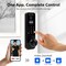 Wrightmaster 6-in-1 Aluminum Smart Pad Lock with Camera & Doorbell, Facial Recognition, App, Fingerprint, IC Card ZR-D4 - alternate 4