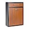 Mail Boss Olympus Locking Wall-Mount Drop Box, Wood Grain, 16-Gauge Steel 805938 - alternate 1