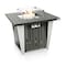 Serenelife Propane Fire Pit Table with Sturdy Metal, Gas Pits with 50,000 BTU and Stainless Steel Fire Pan SLNFRE27 - alternate 1