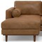 Homeroots 102" Brown Leather Sofa 641039 - alternate 2