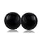 Homeroots Set of Two 3" Black Aluminum Decorative Orb Tabletop Sculptures, 2PK 383773 - alternate 1