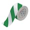 Brady ToughStripe Floor Marking Tape Roll, Diagonal Stripes, Green on White, 3in x 100ft, 100PK 132437 - alternate 1