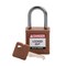 Brady Velocity Compact Lockout Padlocks Nylon 1in Shackle Clearance KD Brown CPPL-BRN-25AL-KD - alternate 1