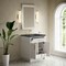 James Martin Vanities Bellshire 30" Single Vanity, Bright White w/ 3 CM Charcoal Soapstone Silestone Top 660-V30-BW-3CSP - alternate 2