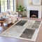 Homeroots 3' X 5' Ivory And Black Geometric Washable Indoor Outdoor Area Rug 631933 - alternate 4