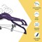 Lifemaster Velvet Skirt Hangers, Adjustable Clips, 360 Deg Swivel Hook, Non-Slip, Holds 10 lbs, Purple, 10PK LMVSH10PU - alternate 4