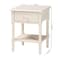 Baxton Studio Braith Farmhouse Ivory Spindle Wood 1-Drawer Nightstand 258-14209-ZORO - alternate 5