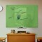 Fab Glass And Mirror Green Surface Dry Erase Glass Board, Frameless Magnetic Glass Board for Wall (48in x 60in) with M MB48x60-SB602 - alternate 3