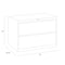 Hirsh 42 in W 2 Drawer Lateral File Cabinet, Arctic Silver, A4/Legal/Letter 23748 - alternate 2